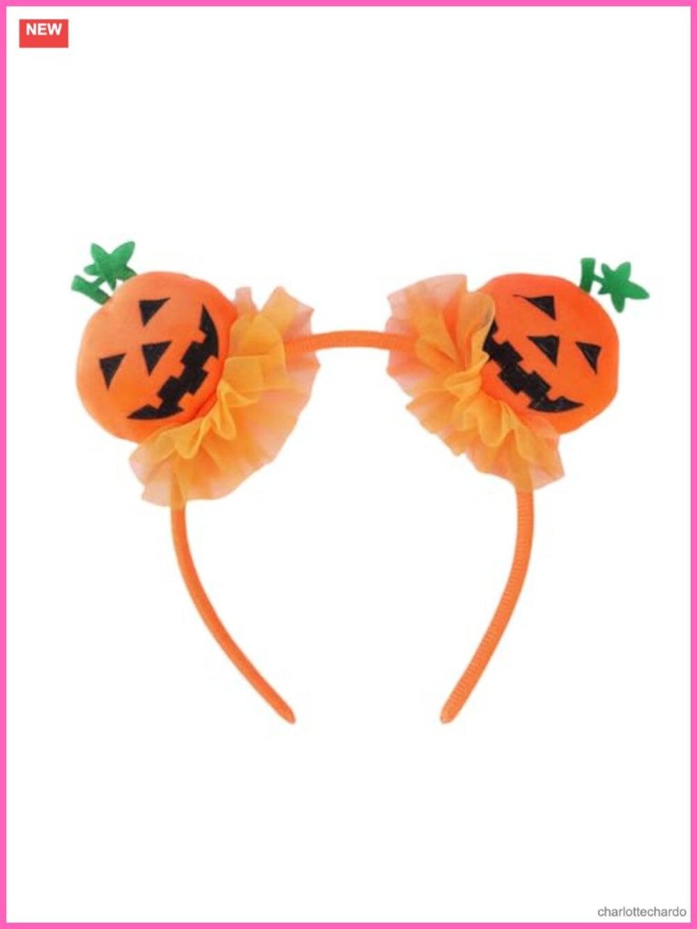 Halloween Pumpkin Headband Set Shiny Costume Party Hair Accessory